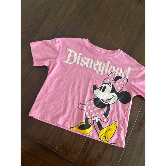 Disney Disneyland Minnie Mouse Pink Graphic Tee Toddler Kids - Picture 1 of 4
